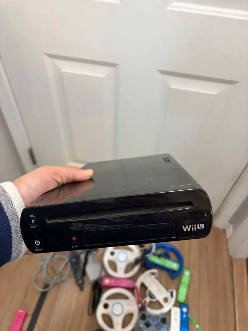 Nintendo Wii U 32GB Black Console Bundle with GamePad, Wii Sensor Bar